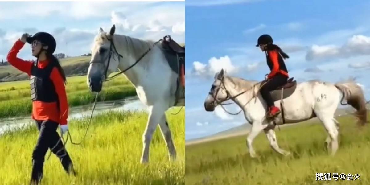 侄子玖月奇迹王小玮和侄子疯玩！公园狂跑转圈好兴奋，穿紧身衣曲线完美