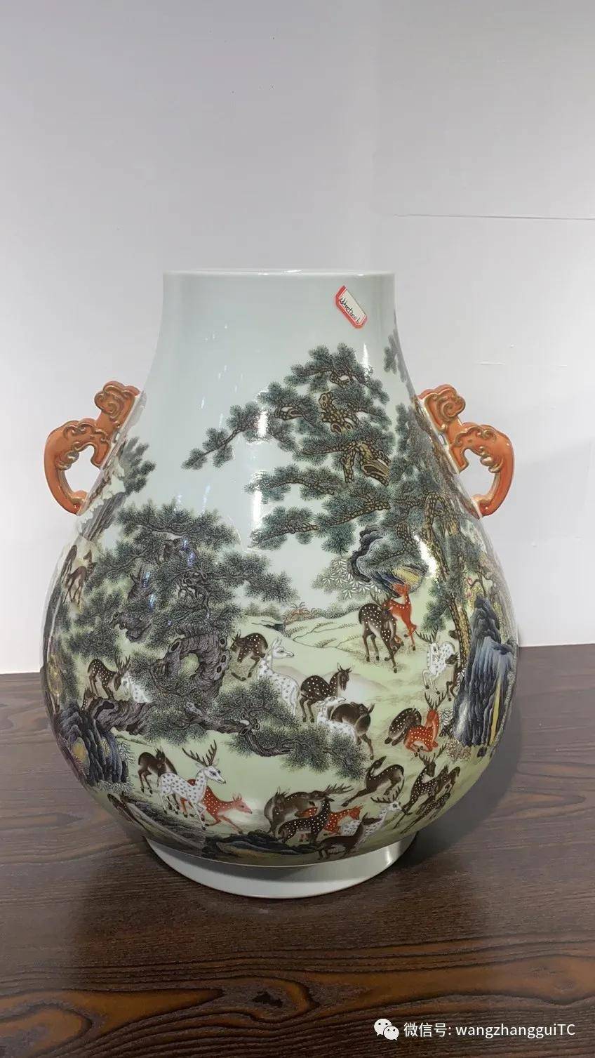 中国古陶器　粉彩瓷器 粉彩瓷百财罐Large Vintage Chinese Famille Rose Porcelain Paint