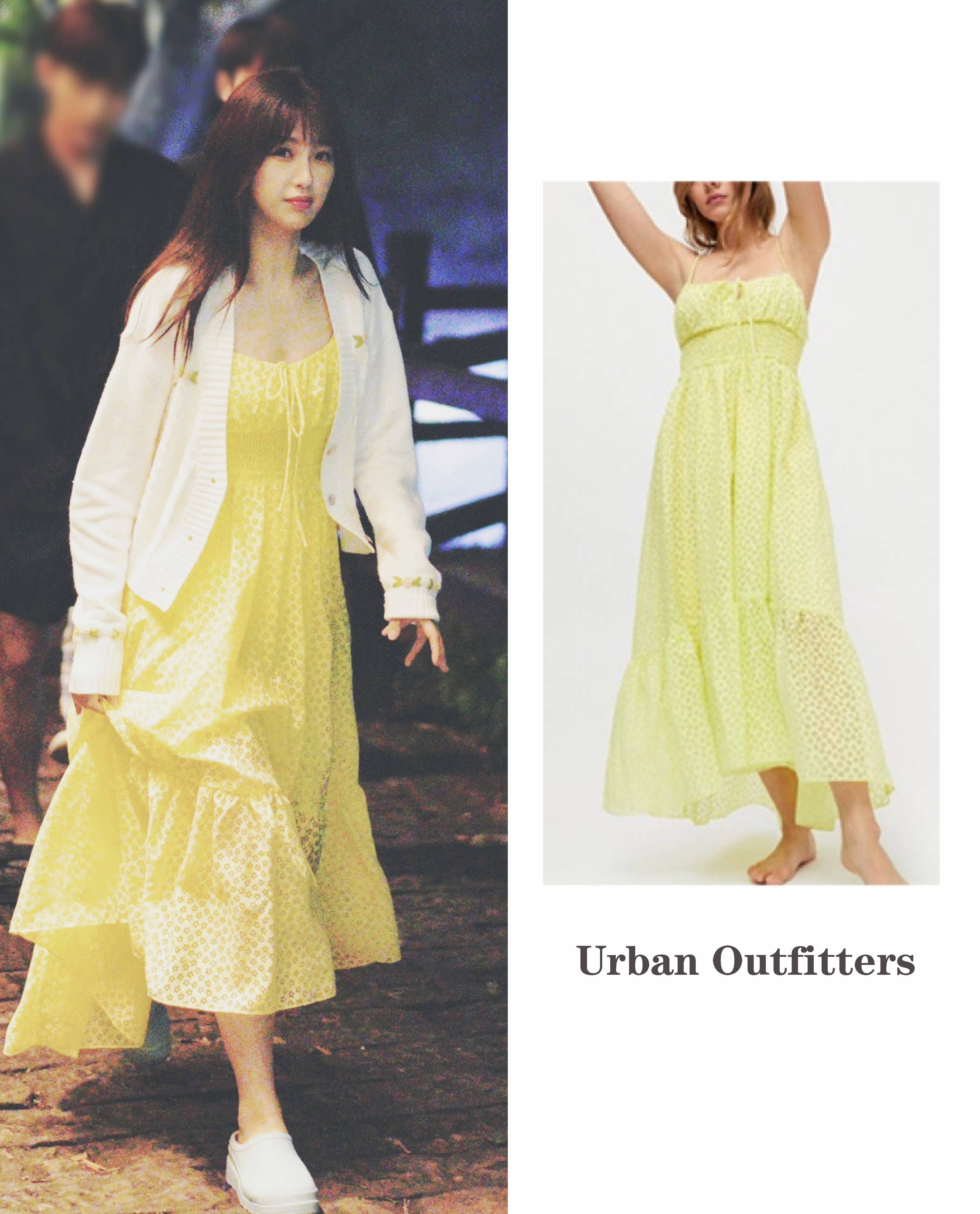 蓝色 长裙+针织开衫，虞书欣为你演绎：秋季浪漫纯美系穿搭范本~