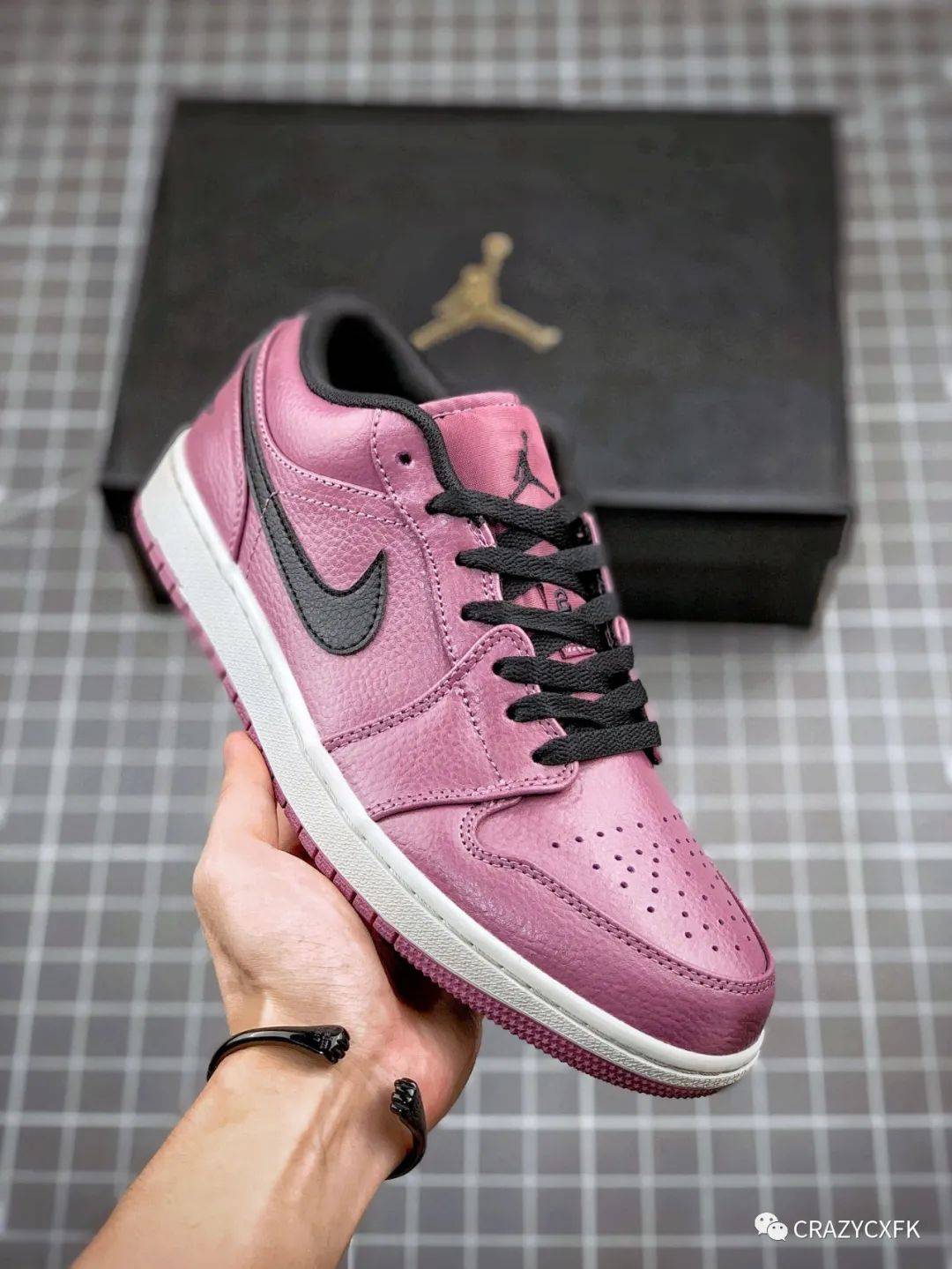 Low 乔丹 Air Jordan 1 Low Magenta 黑紫小波尔多低帮篮球鞋