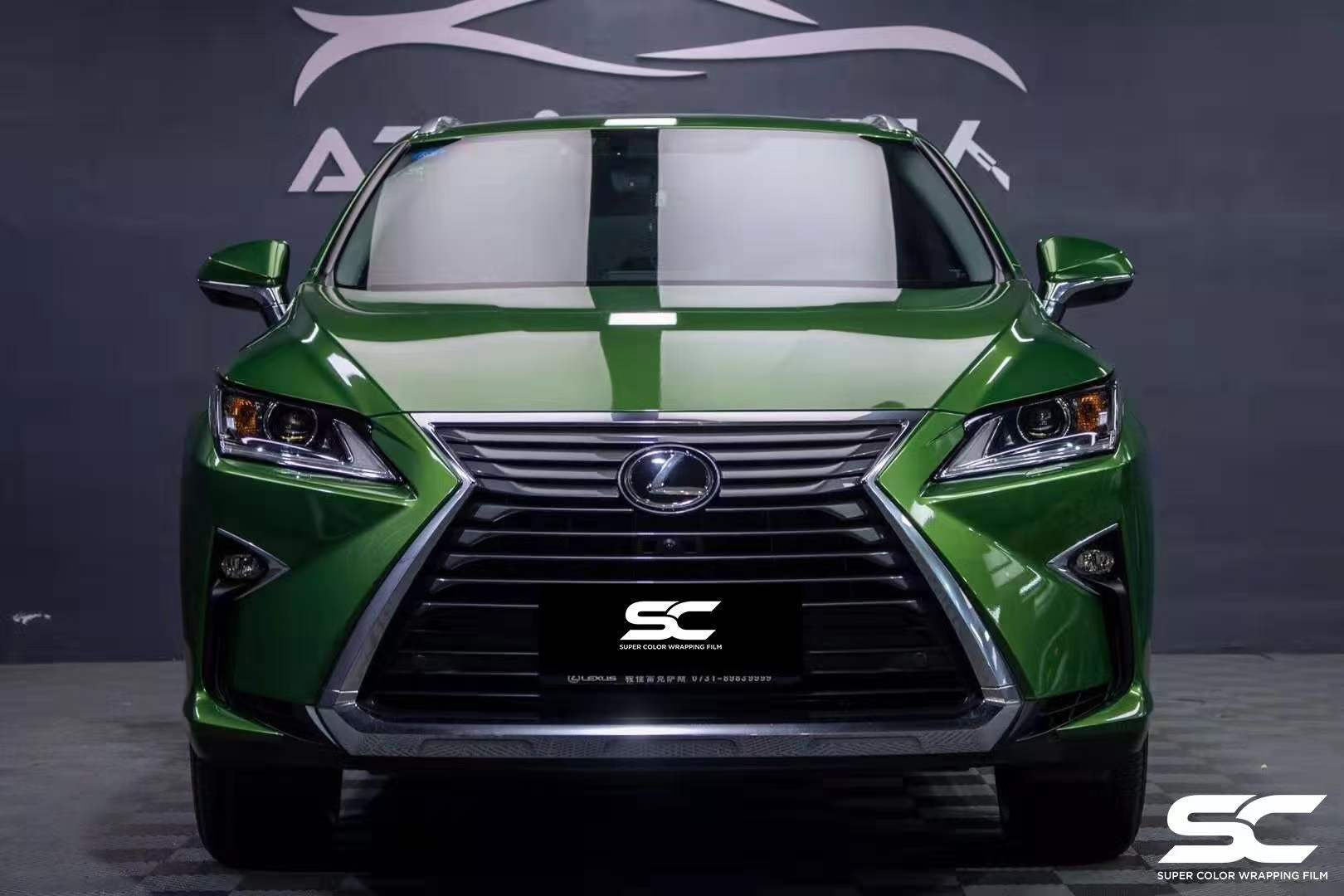 雷克萨斯全车sc改色膜曼巴绿_搜狐汽车_搜狐网
