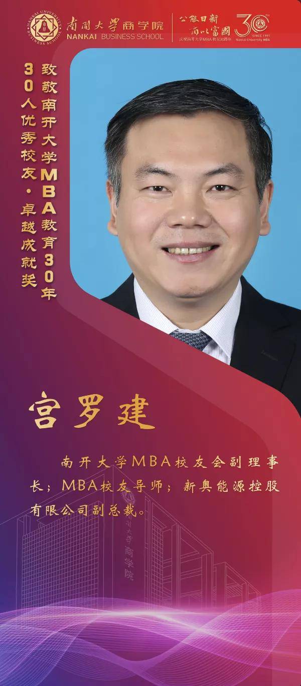 校友|南开大学MBA30周年颁奖致敬MBA教育发展中坚力量 ——MBA优秀校友30年30人