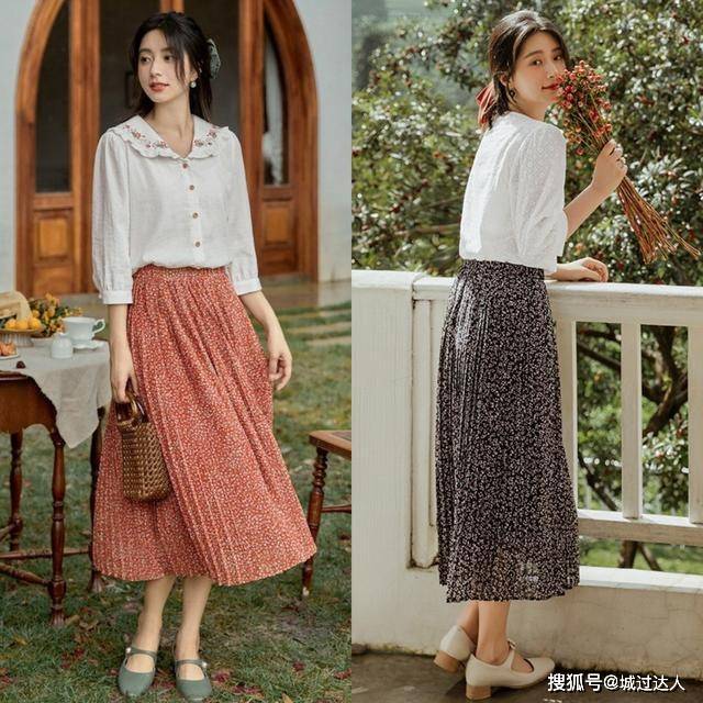 身材 百褶半裙穿搭很优雅！甜美俏皮很时髦，让你轻松成为街上的焦点