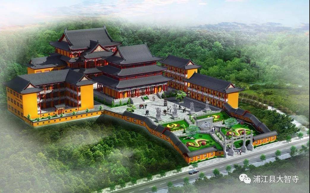 龙脉之上的浦江县大智寺