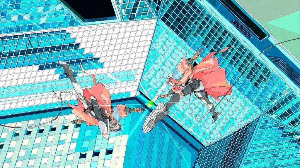 田中 美少女辅以工业元素的插画,不搭界却又能和谐并存