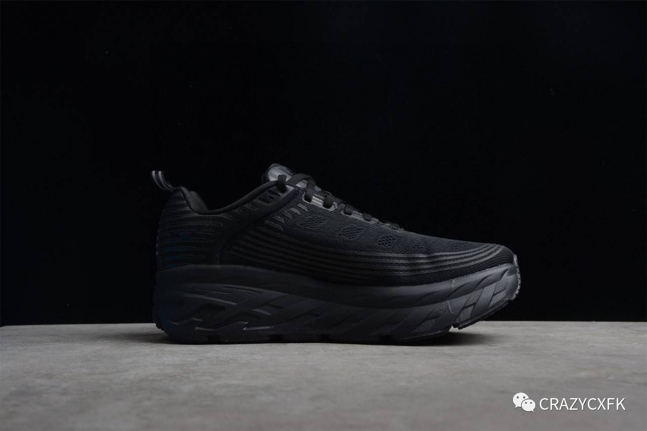 黑武士hoka One One Bondi 6 黑魂机能缓震新兴跑鞋 鞋材