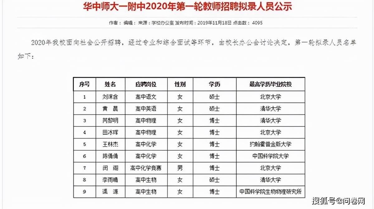 网友|清华北大博士毕业去当中学老师是人才浪费吗？为了情怀还是高薪？