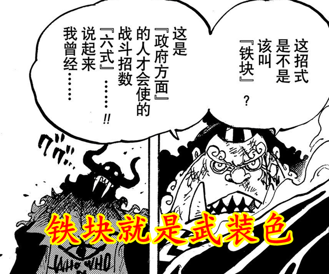 海贼王吃设定之一 长篇作品的通病 海军六式铁块就是武装色 防御