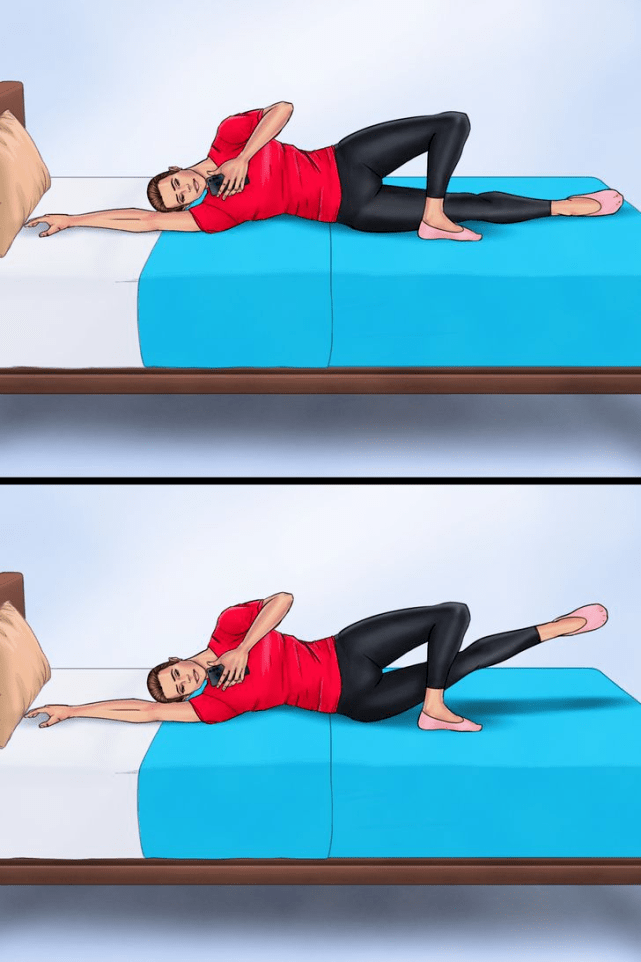 10个你可以躺在床上做的塑身运动