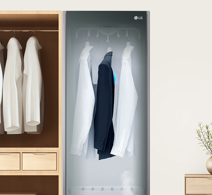 除菌除螨,呵护家人,品质家庭必备家用电器:lg styler衣物护理机