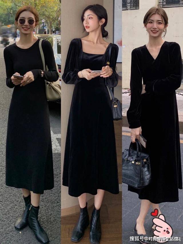 长度 秋冬多穿这3条连衣裙,时髦显瘦又气质,配大衣棉服穿就很美