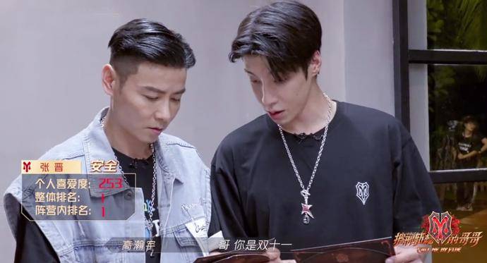 巅峰|《哥哥》五公巅峰对决落幕,张晋人气逆袭拿第一,3人遗憾被淘汰