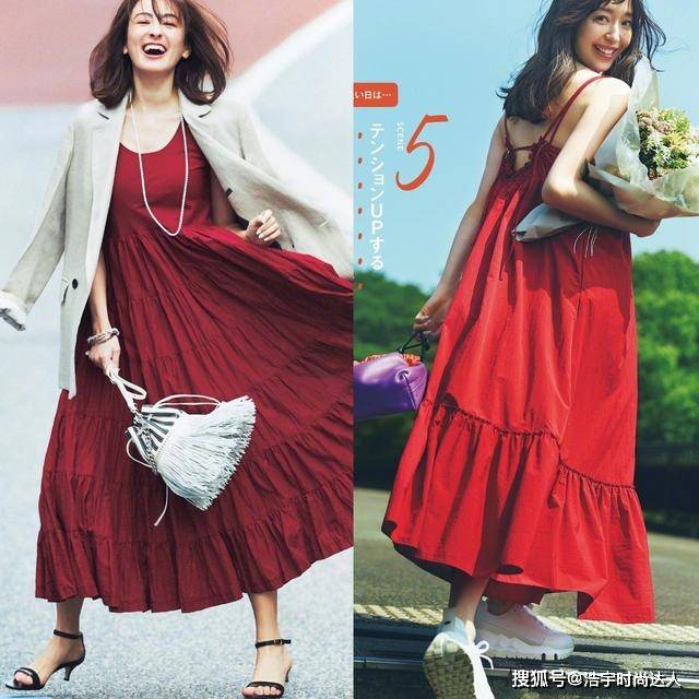 配饰 夏天不能穿“红色”？这些“配色思路”送你，时髦高级，建议照穿