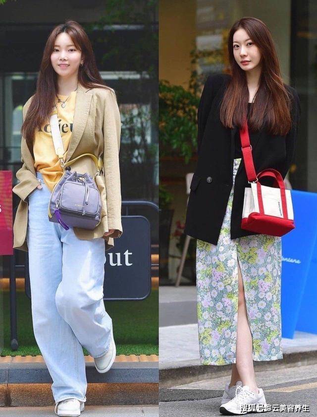 身材被“韩国学妹”的穿搭圈粉了，俏皮减龄，看着还很有女人味