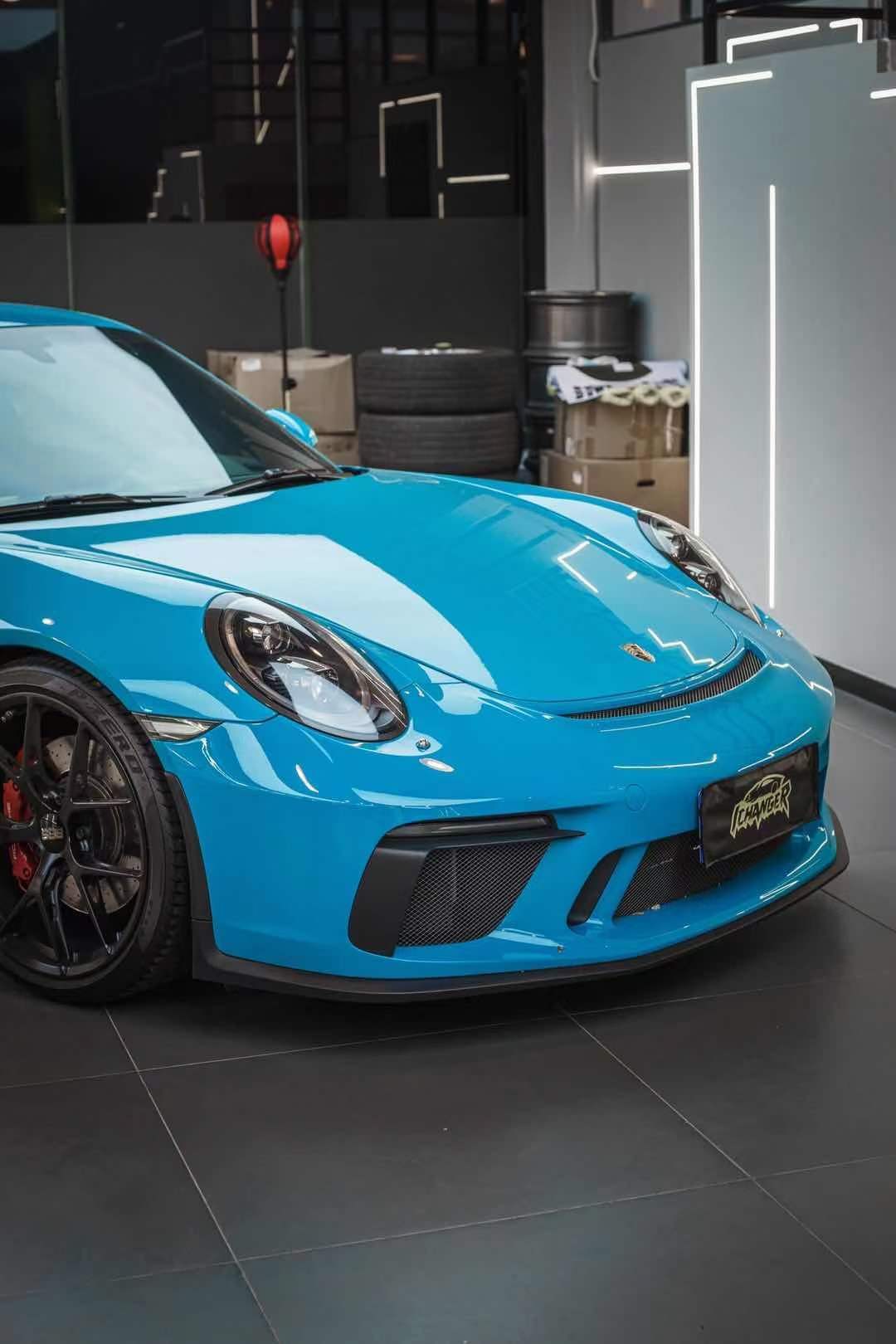 保时捷911汽车ichangericr改变者迈阿密蓝