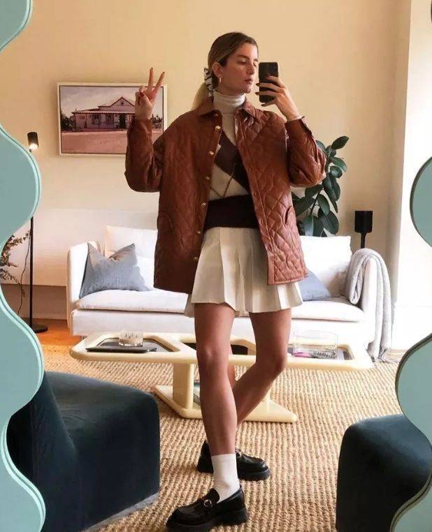 坎肩 立体几何经典代表,绗缝外套不土气!