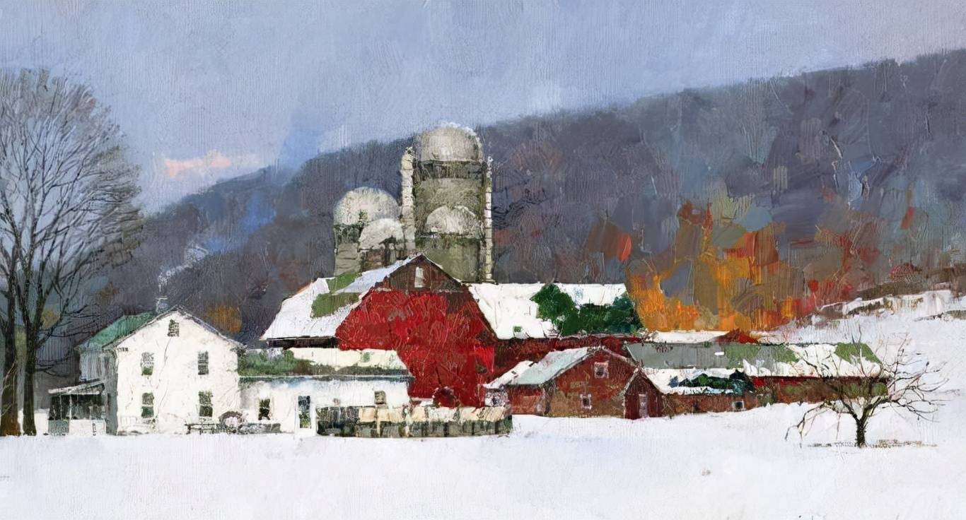 油画刀法的魅力华裔画家姜小松作品欣赏