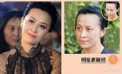 因为女明星素颜好真实，有些人几乎认不出？不画眉毛的刘嘉玲太憔悴