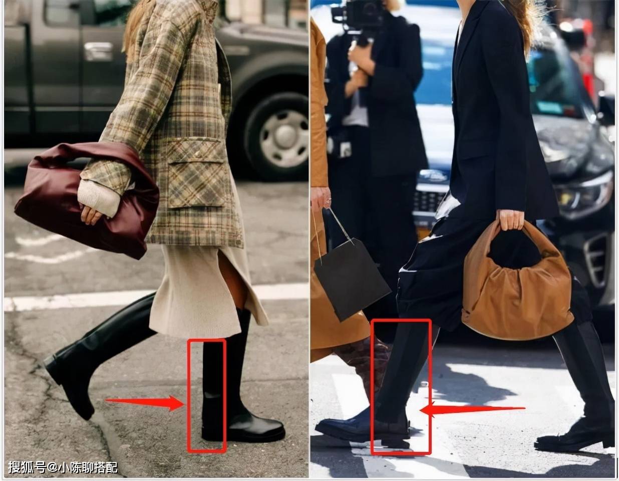 颜色 穿衣别太复杂,中年微胖妈妈们试试“半裙+靴子”,显瘦又高级