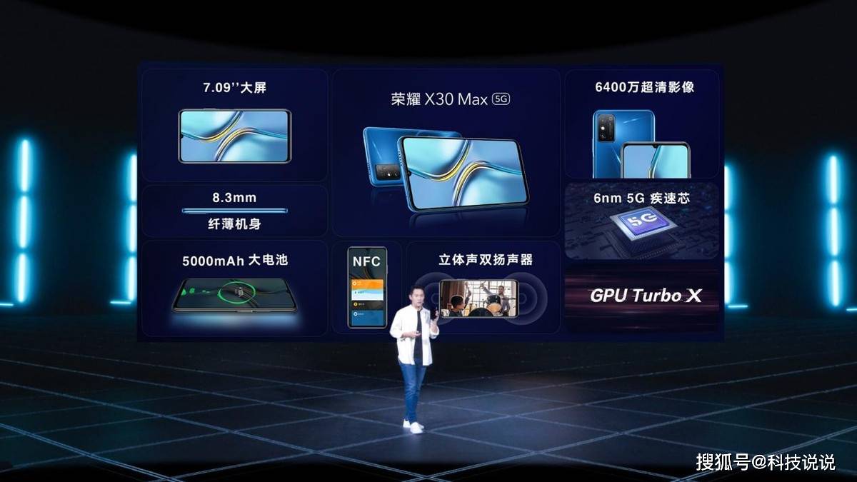 荣耀11.11新品：最薄LCD屏5G荣耀X30i、5G大屏荣耀X30 Max亮相