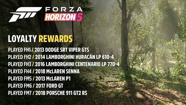 玩家|《FZ：地平线5》忠诚奖励公布 前作玩家可获车辆奖励