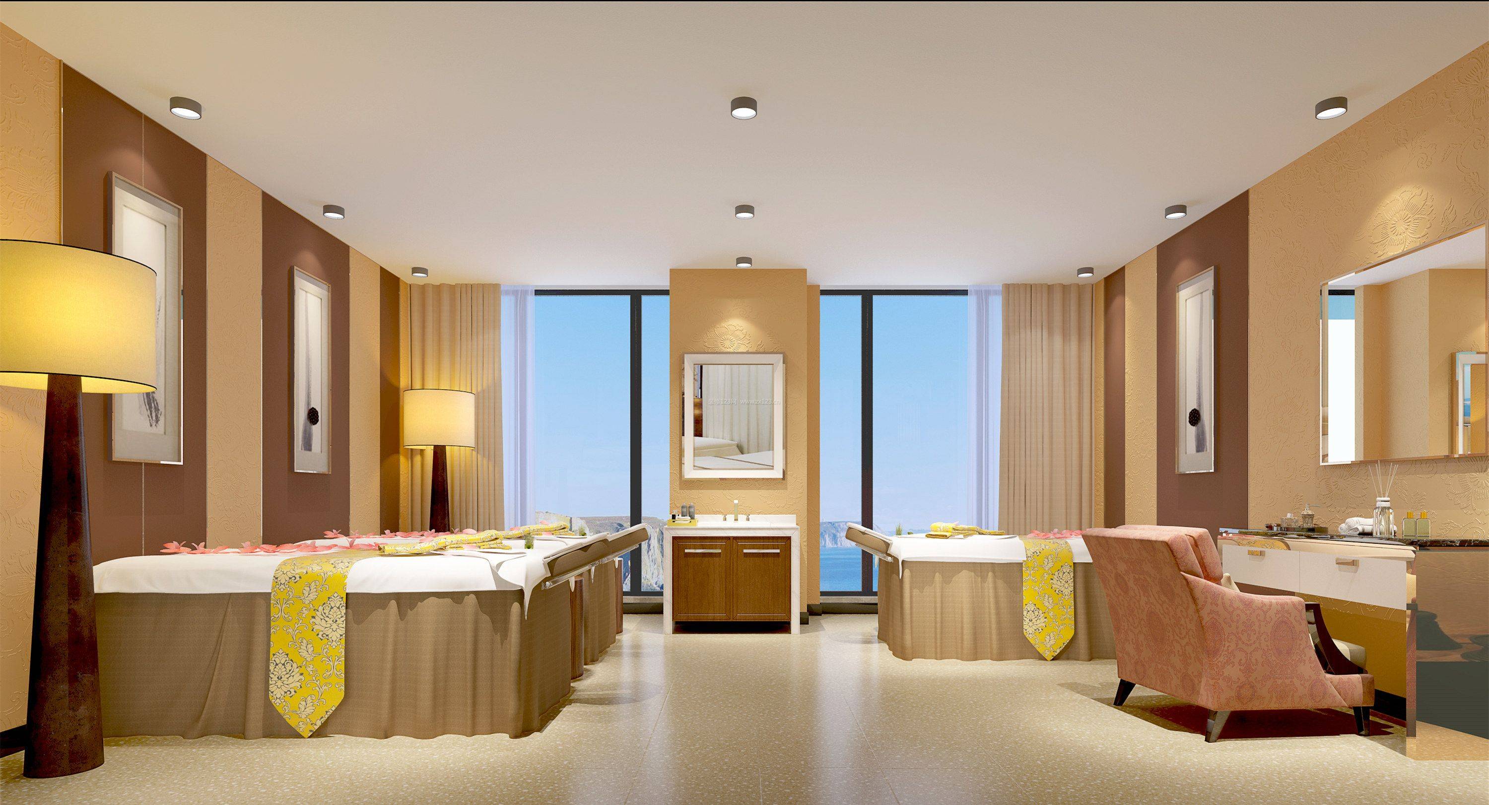 设计|高端精品月子中心内部结构装修及效果图