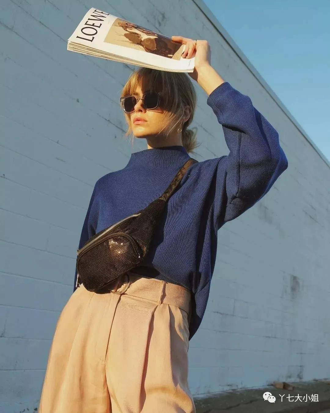 毛衣 一件烟管领毛衣=秋冬最有气质的万能内搭