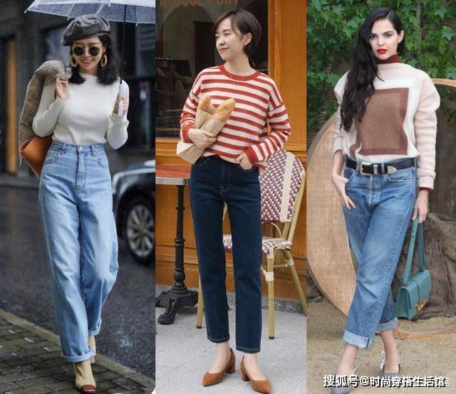 毛衣 初冬的裤子“穿松不穿紧”，1个思路和4个公式，尤其适合40岁女人