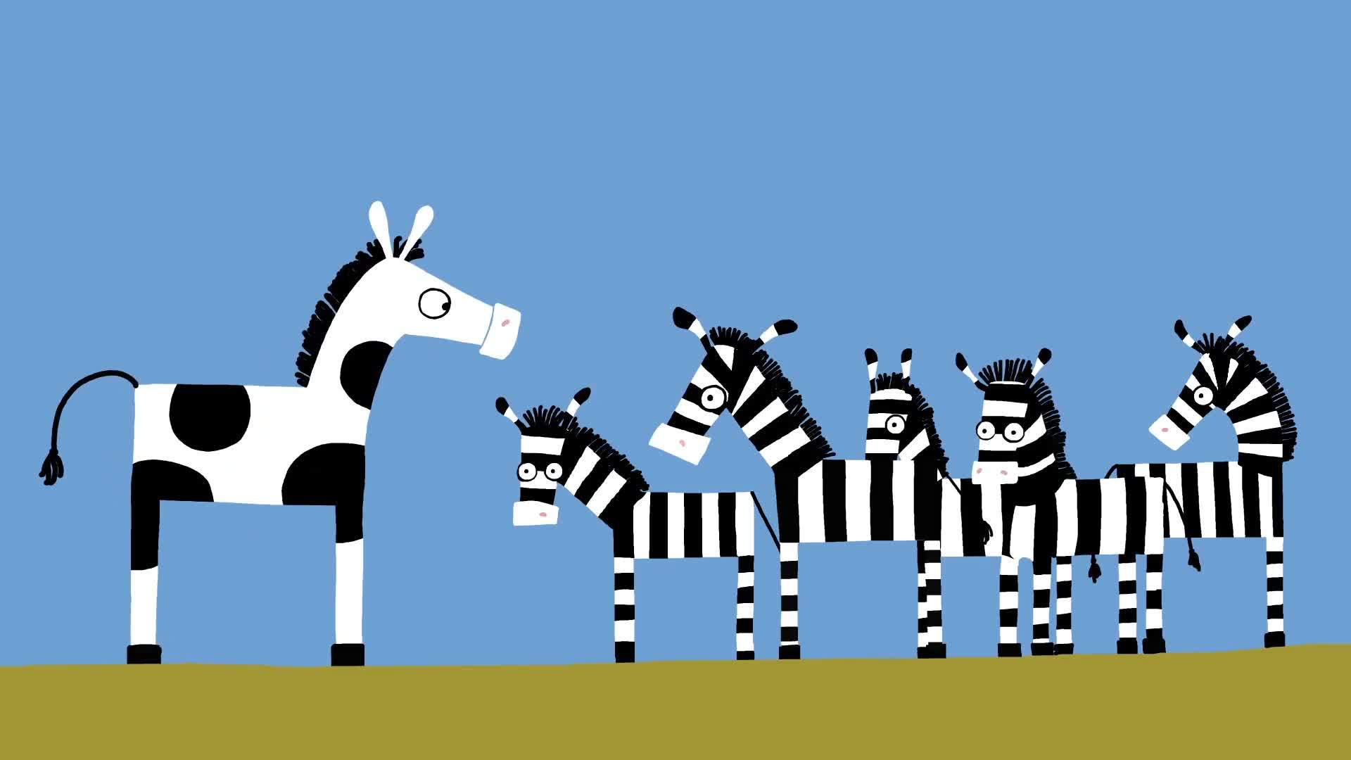 动画短片斑马进化的故事