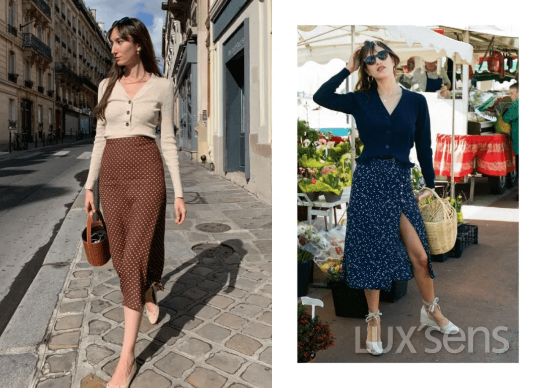 开衩 今年针织开衫这么穿，时髦炸了！