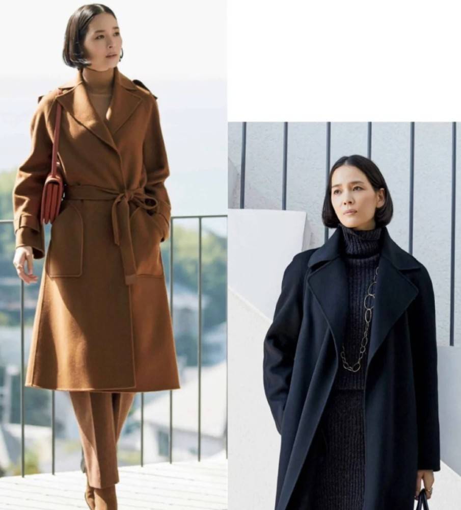 样式 50岁女人最美的冬日大衣穿搭！简单的款式色彩低调，照样精致优雅