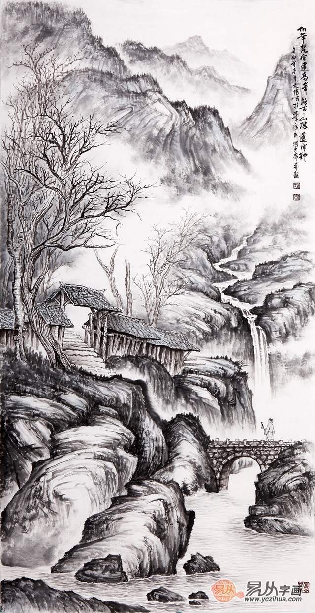 酒店装饰画的作用分析_山水画