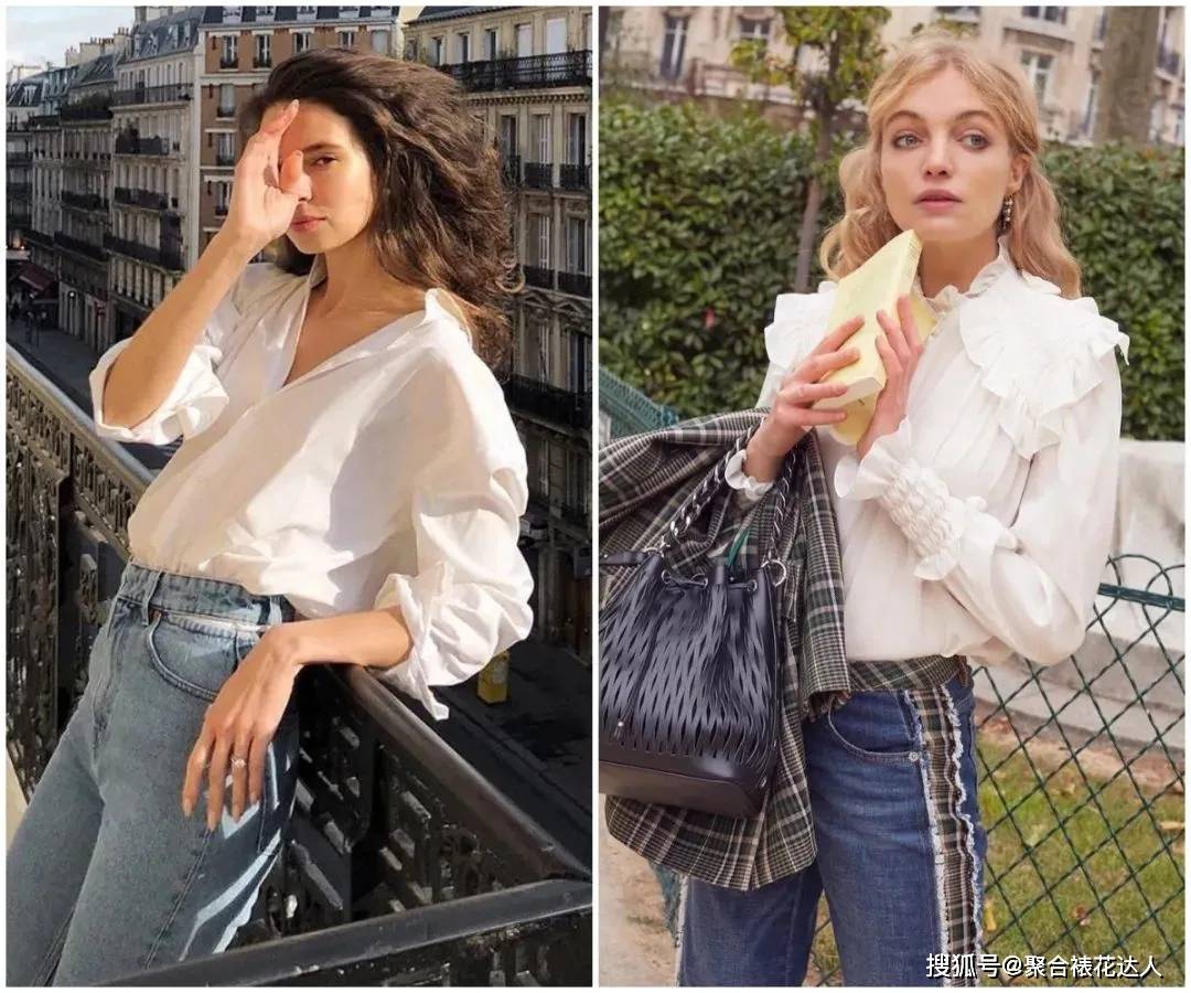 时尚 无论女人多大年纪，秋装这样搭配“法式衬衫+牛仔裤”才减龄，超好看