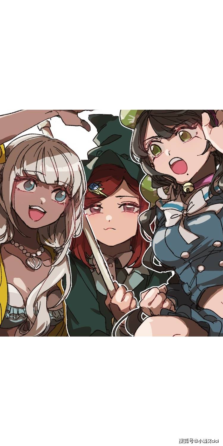 《弹丸论破》夜长安吉和其他角色的奇怪组合,动漫全面屏壁纸