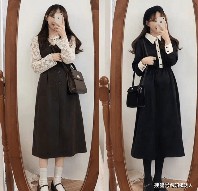 显得 冬天也要穿裙子！浪漫又保暖的搭配示范，展现淑女气质