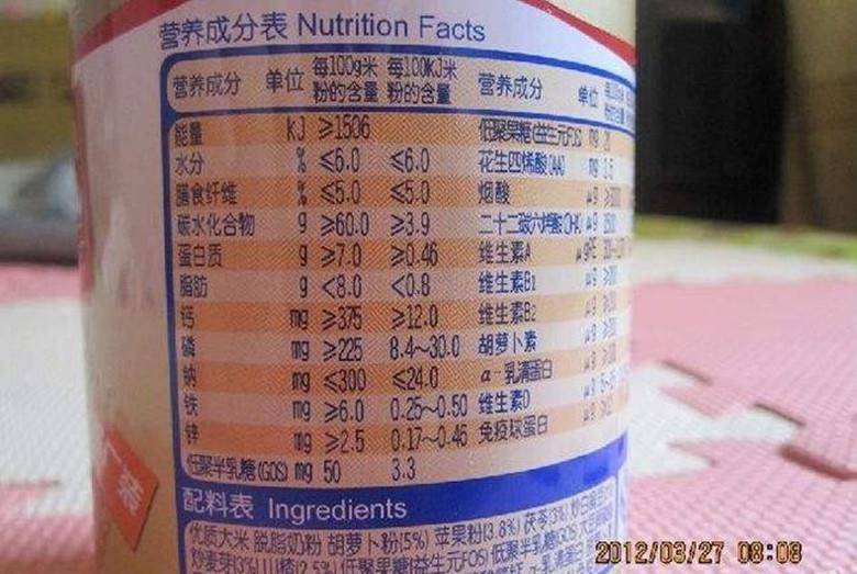 高铁米粉是宝宝第一口辅食 购买婴儿米粉要看这6个标准 Mg