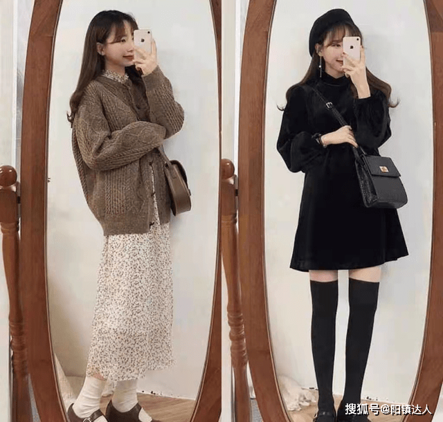 显得 冬天也要穿裙子！浪漫又保暖的搭配示范，展现淑女气质