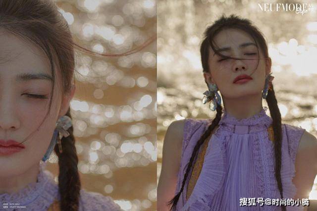 耳环 徐璐越来越美，一组田园风时尚大片，穿出活泼俏皮的少女感
