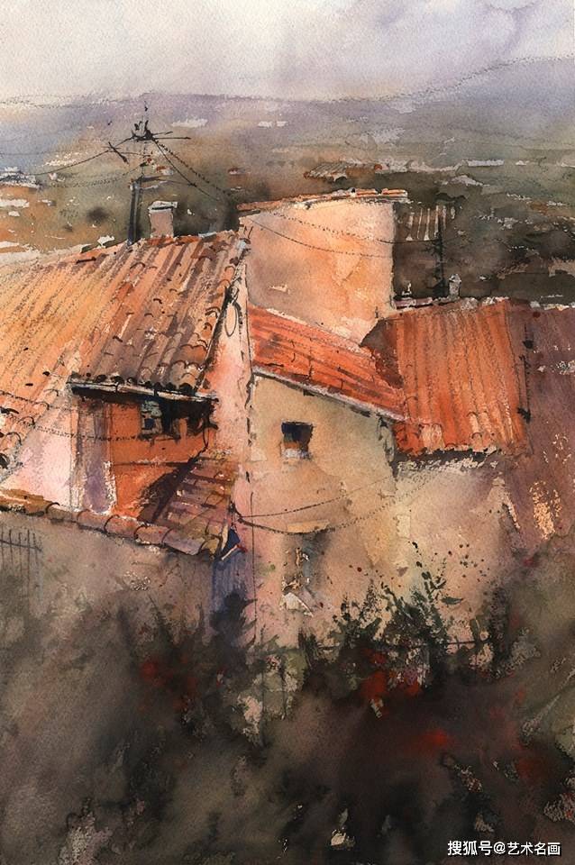 印象水彩美国当代艺术家弗拉迪斯拉夫水彩作品