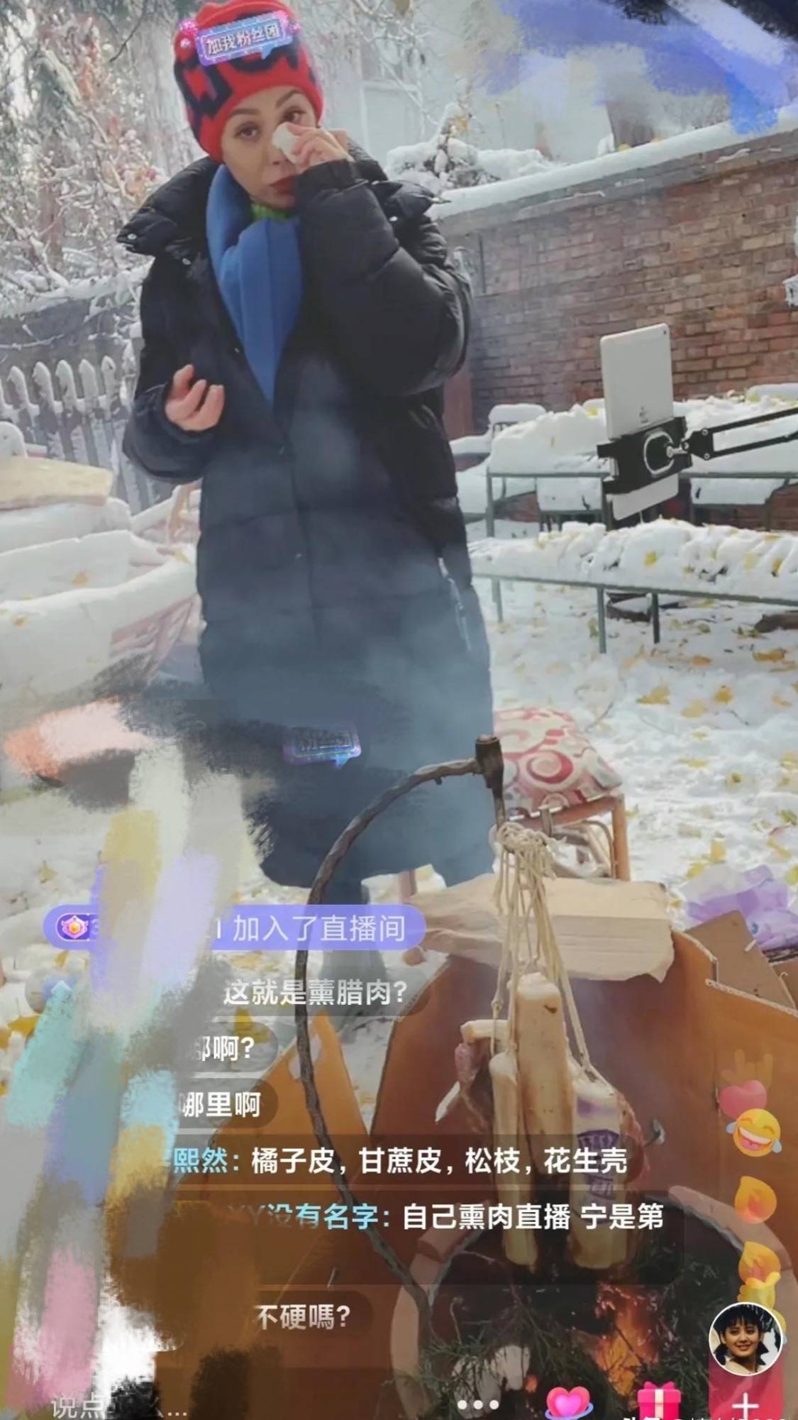 卫衣 宁静在雪地里熏腊肉,穿羽绒服戴围巾,50+也能穿的保暖时尚!