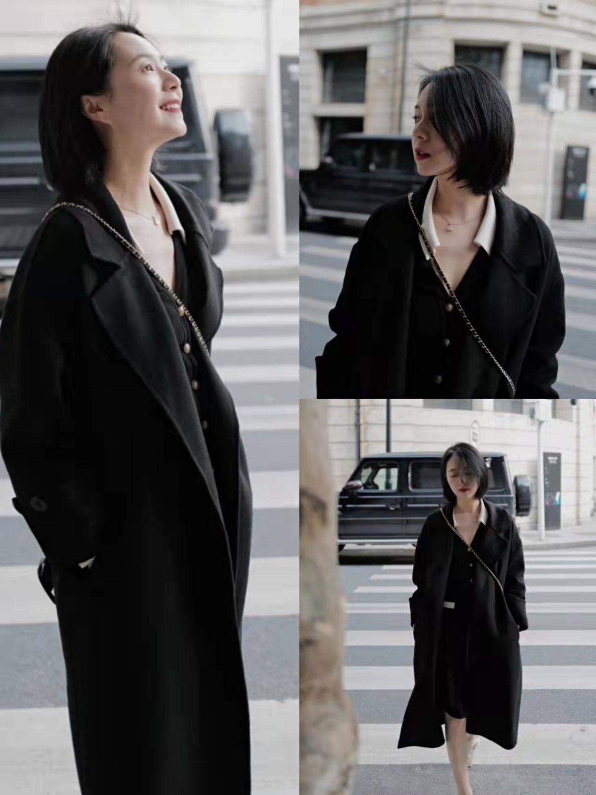 颜色 25-30岁轻熟的小姐姐:大衣配黑白与分层穿搭突显独特魅力与韵味