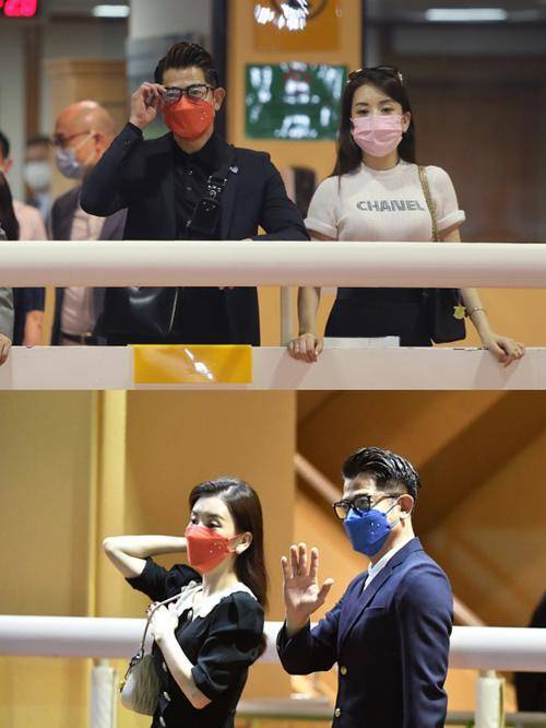 郭富城 郭富城一家四口拍合照，小22岁妻子抢镜，穿玫粉色上衣好显白