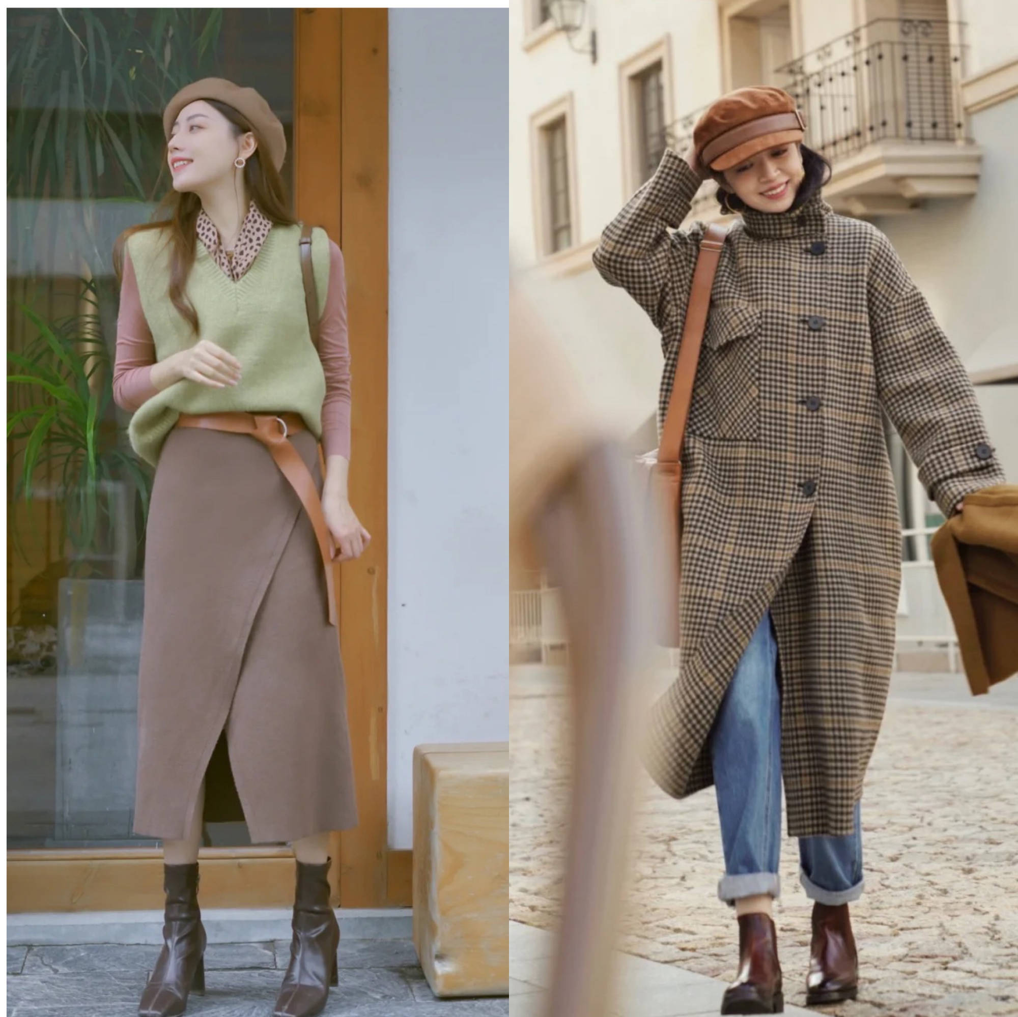 显得 穿来穿去,还是“大衣+短靴”最优雅,随心搭配时髦高级