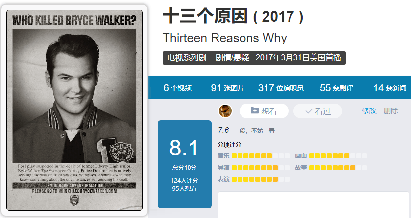 布莱斯|弱者的反抗还是酸臭的裹脚布？——《十三个原因第3季》