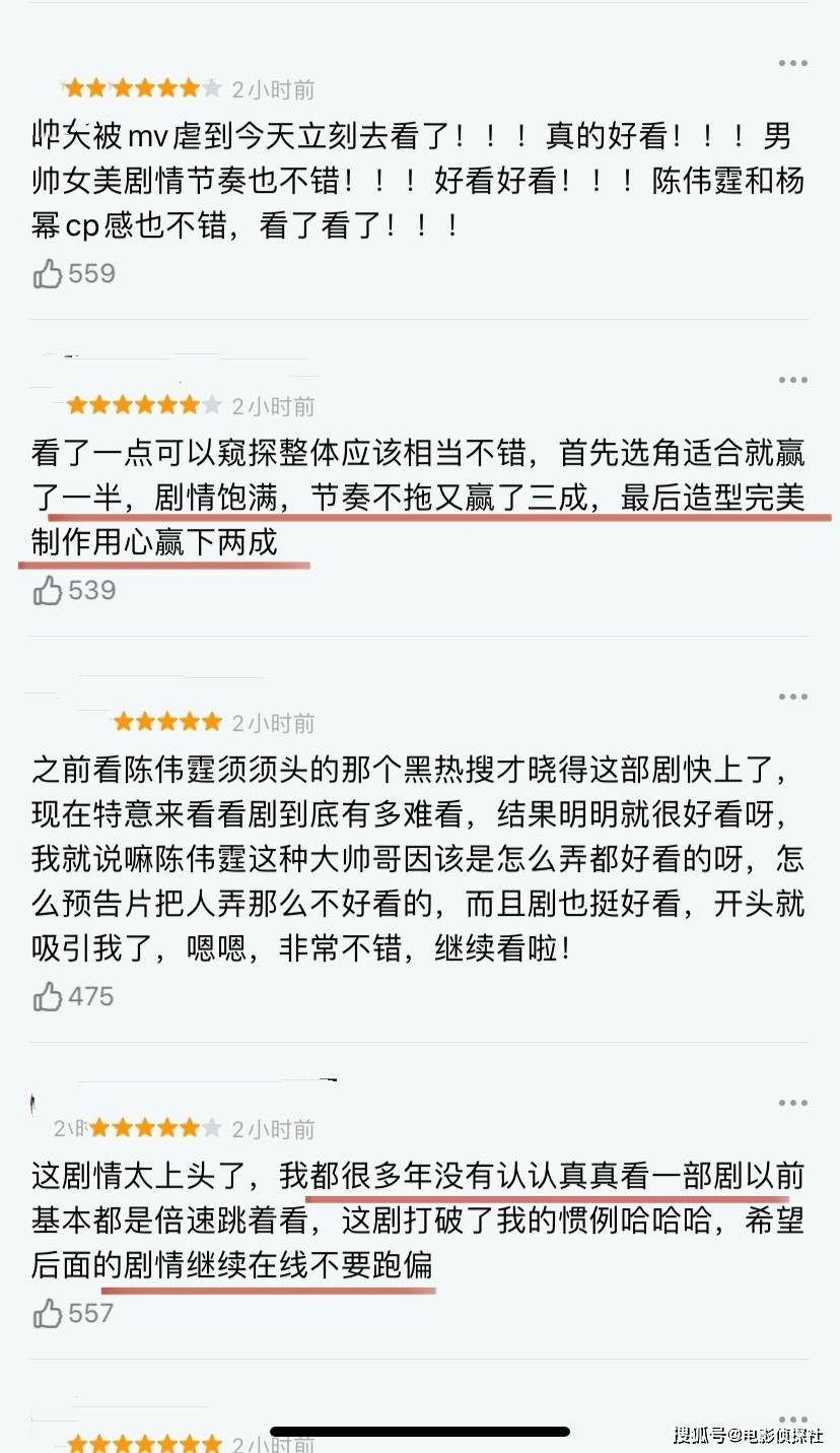 陈伟霆|《斛珠夫人》刚开播一天,豆瓣口碑就爆了,清一色五星好评