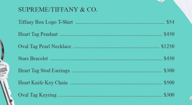 后门货放出！Supreme x Tiffany联名今晚发售，第12周单品全曝！_Logo