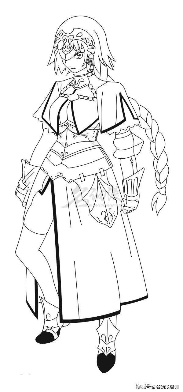 fateapocrypha贞德绘画方法