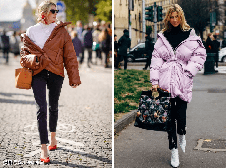 显得 羽绒服这样穿遮肉显腿长！衣品好的女人必知3个搭配技巧