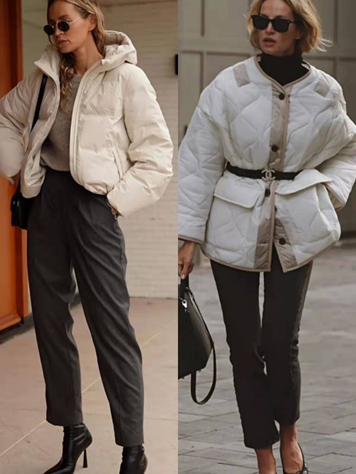 教科书 这才是教科书级别的通勤穿搭，时尚实用又高级，冬季照着穿稳赢