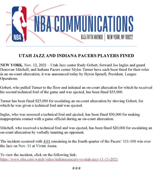 探戈|NBA官宣罚单引热议！名记调侃特纳戈贝尔跳探戈：非常昂贵的舞步